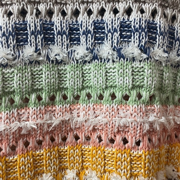 NWT L&G Rainbow Fringestitch Crewneck Sweater - Picture 6 of 9